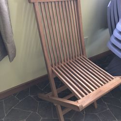 Wooden Folding Chair x 2 
