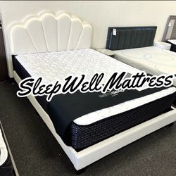 FULL BED FRAME WITH MATTRESS