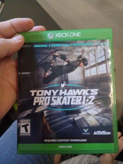 Tony hawk pro skater 1 and 2 Xbox one game