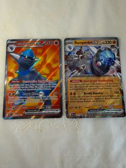 Rampardos ex Pokémon Cards 045/084 & 100/084