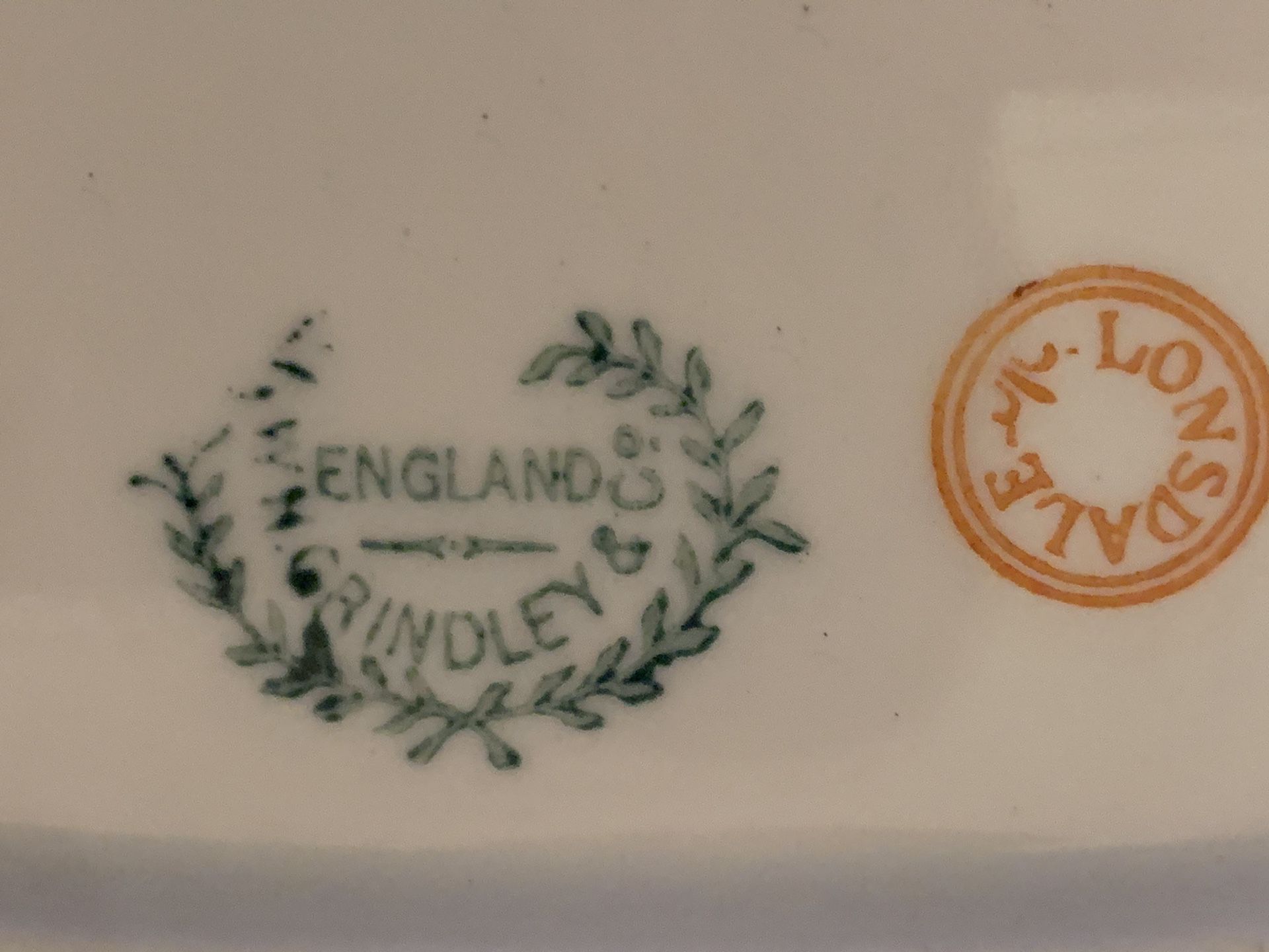 Circa 1920 Art Nouveau Oval Platter W.H. Grindley & Co England China Lonsdale