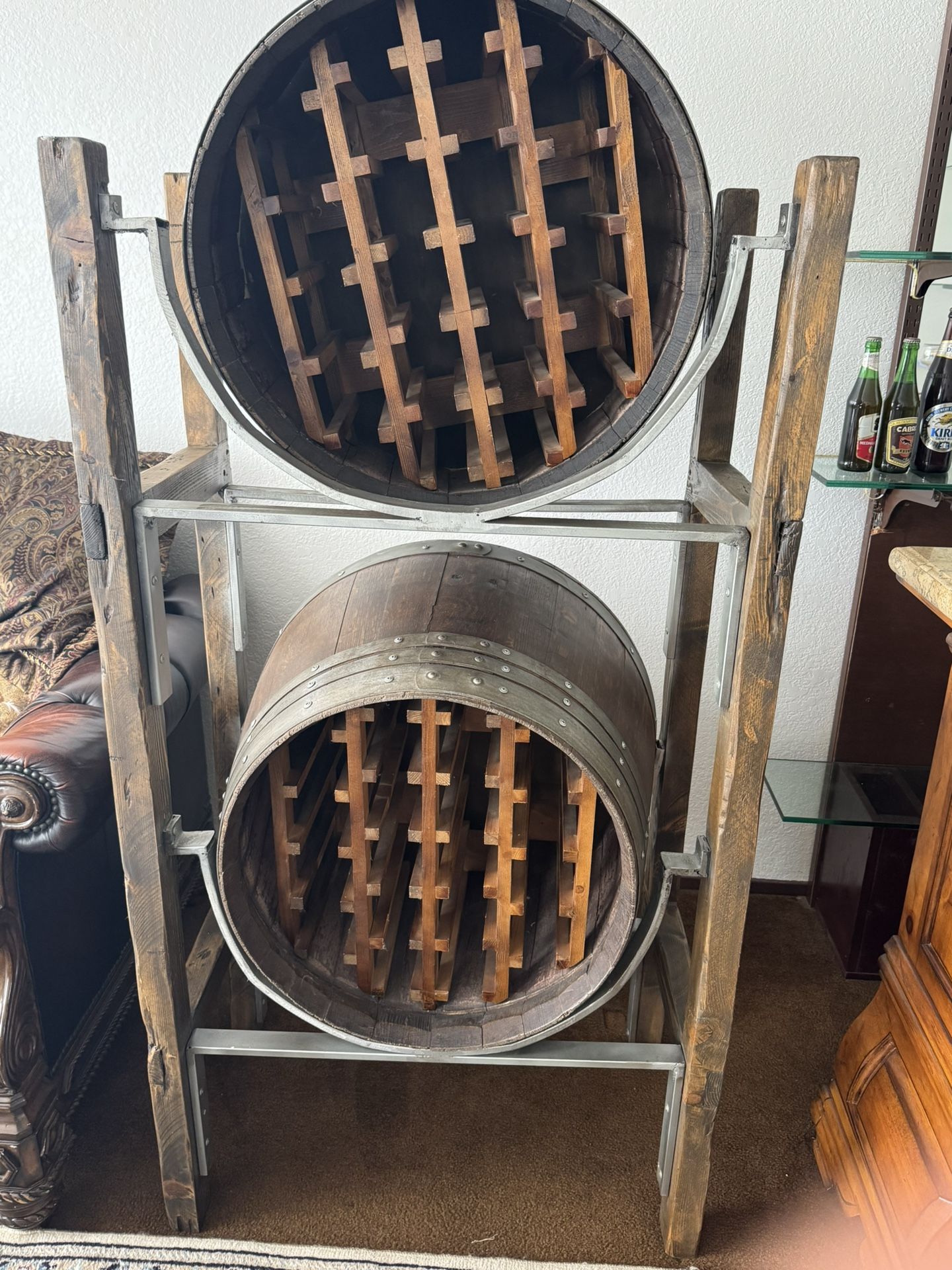 Wine Barrel Rack Holder