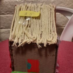 Bird house art vase, dinosaur