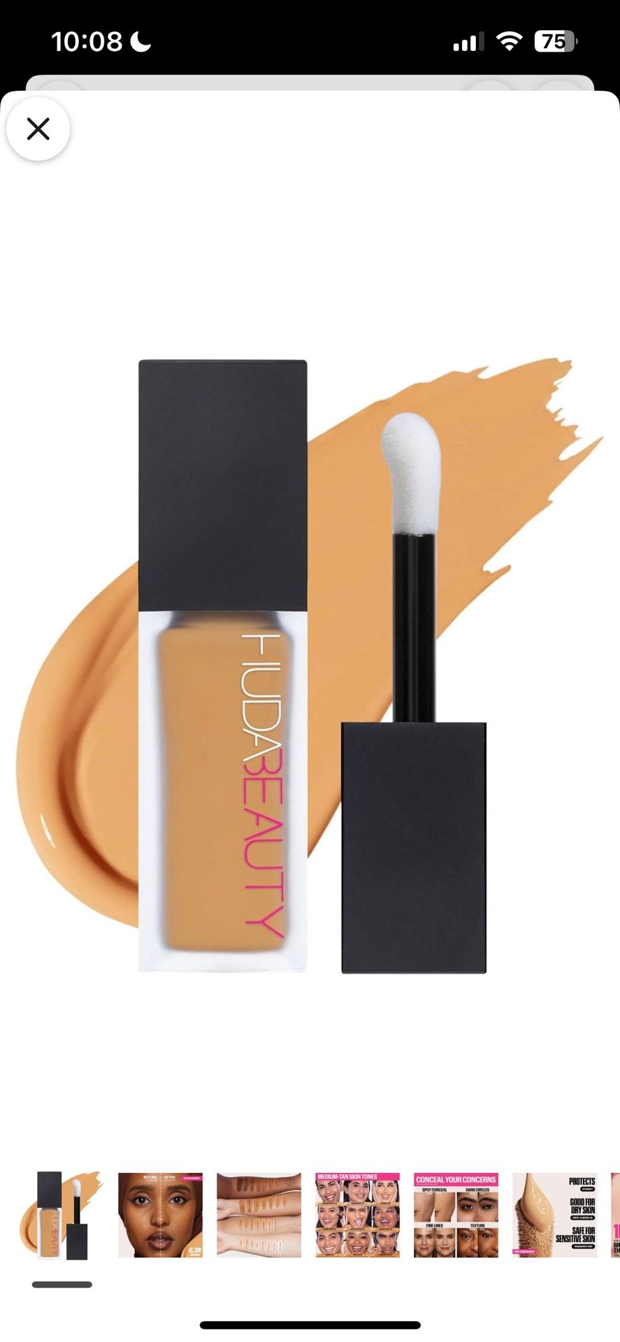 Huda Beauty Faux Filter Concealer Shade Praline NEW