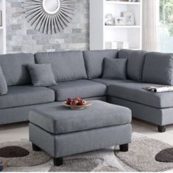 Sectional Sofa + Ottoman