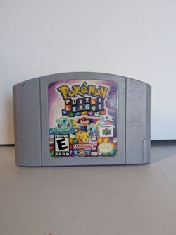 Pokemon Puzzle League Nintendo 64 N64 Authentic Cartridge