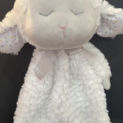 Baby Ganz Sleepy Sheep Flat-A-Pat Lamb Ultra Soft Plush Security Blanket 17”
