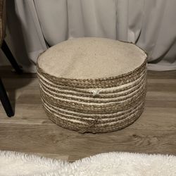 Jute Ottaman Stool Floor Cushion