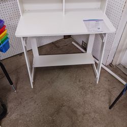 NEW WHITE A FRAME DESK 39"