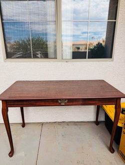 Queen Anne Style Wood Writing Desk