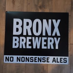 Bronx Brewing Metal Craft Beer Bar Sign 