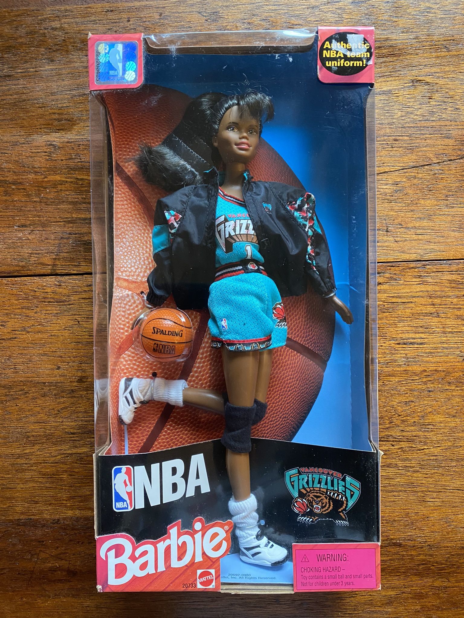 NBA Grizzlies Barbie - 1998 Mattel Unopened
