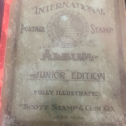 Vintage old Stamp Books Plus tin 