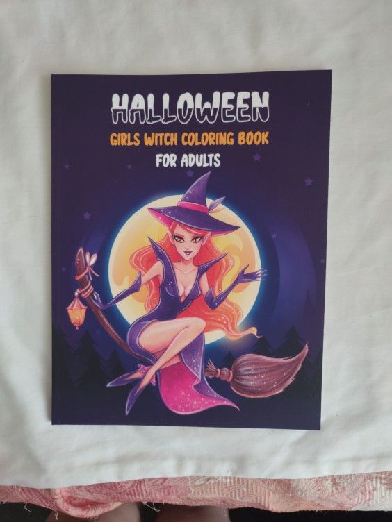 Halloween Girls Witch Coloring Book