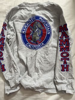 Size Medium Kids Long Sleeve Mammoth Shirt