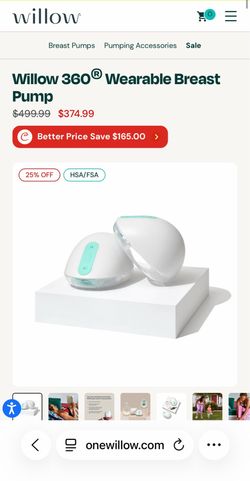 Willow hands free breast pump
