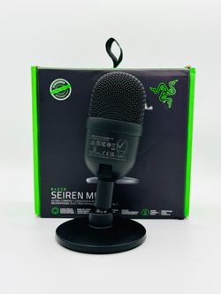 RAZER SEIREN MINI BLACK USB CONDENSER MICROPHONE USED WITH ORIGINAL BOX