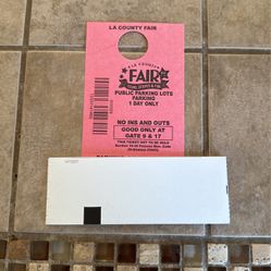 LA COUNTY FAIR TICKETS WITH PARKING PASS