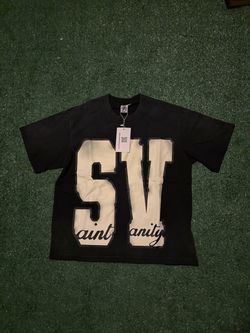 Saint Vanity Black /Tan Logo Shirt Size Small