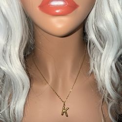 Letter K Necklace 