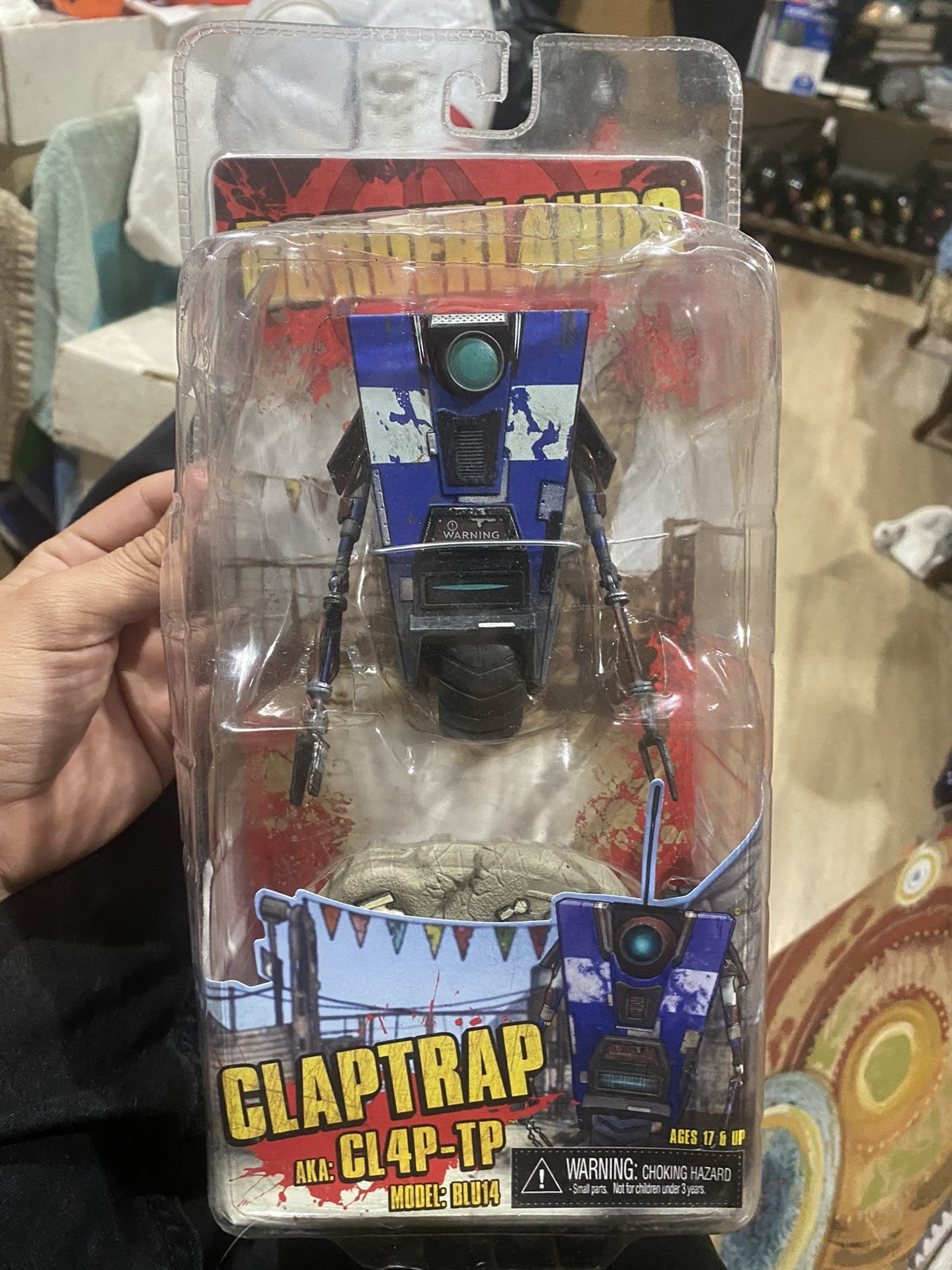 Borderlands Claptrap Blue Aka: CL4P-TP Model: BLU14 Figure for Sale in ...