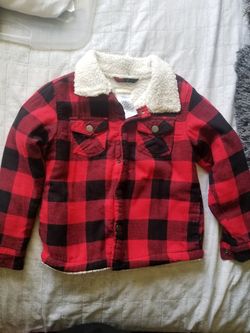 Boys size 7 flannel jacket