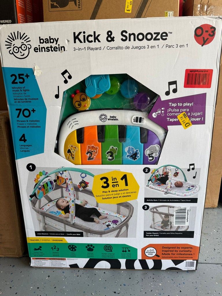 Baby Einstein Kick & Snooze 3-in-1 Playard. Price is firm