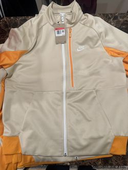Nike Tech M98 Zipper Jacket Orange/Beige/White New With Tags Sizes Small Medium Large