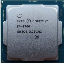 Intel Core i7 - 8700 CPU 3.2/4.6GHz 6xCore/12xThread LGA1151
