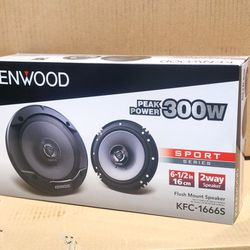 🚨 No Credit Needed 🚨 Kenwood Car Speakers 6 1/2" 2-Way Coaxial Speaker System 300 Watts Sport Series 🚨 Payment Options Available 🚨 