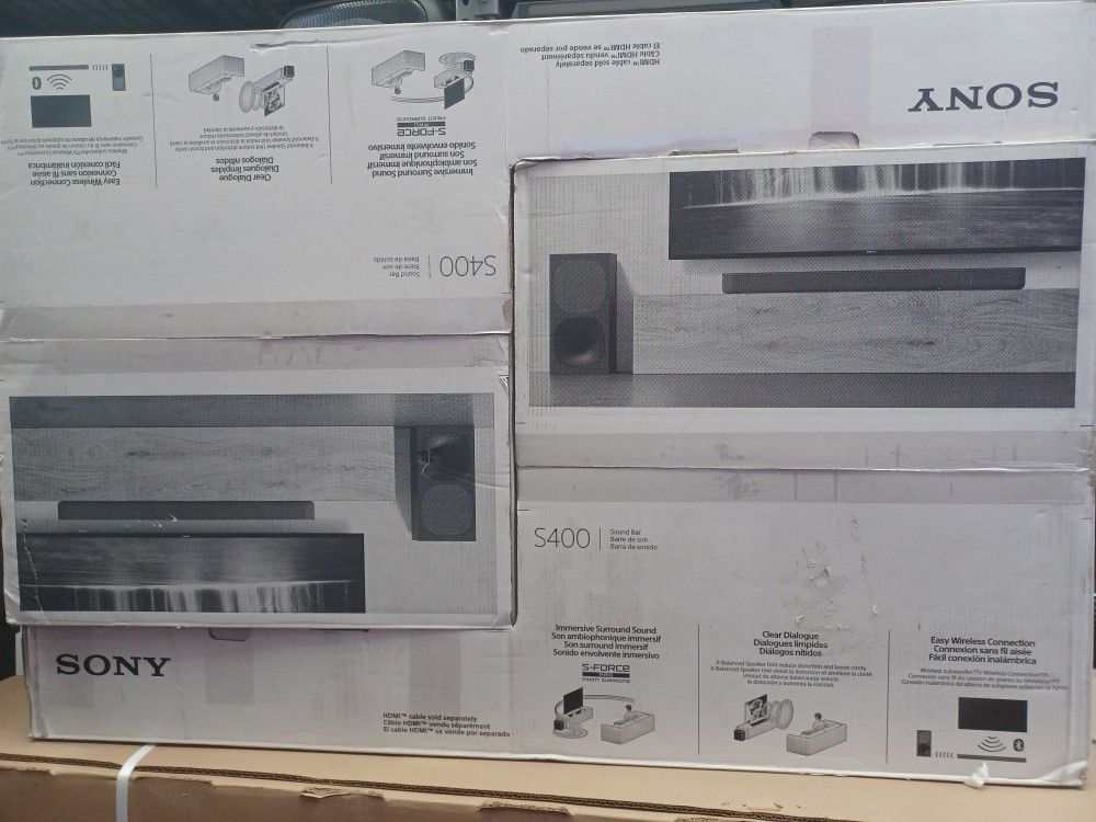 Sony Bluetooth Soundbar 330 Watts Wireless Subwoofer.  Brand New 