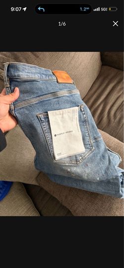 Purple jeans