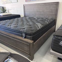 Designer Wood King Bed Frame NEW!
