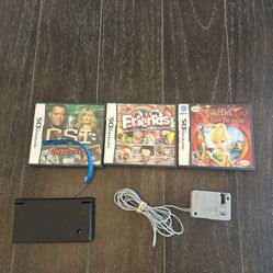 Nintendo Dsi With 3 Games, charger and pen.