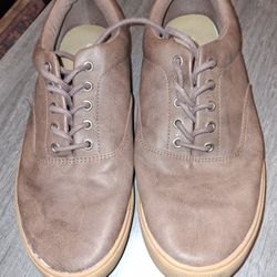 Men's Size 9 Brown Suede Dress Shoes 