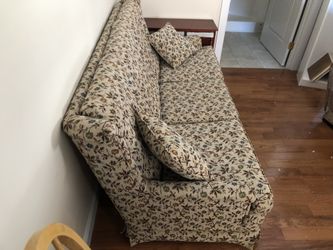 Beautiful couch. Like new. No pets. No smoking. Immaculate. With matching chair