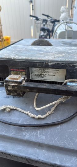 Tile Saw wet