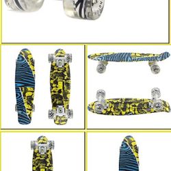 MEKETEC Skateboard Toddler 22 inch Complete Mini Cruiser Boys Skateboards for Kids