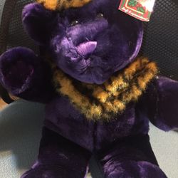 Cute Purple Stuffed Bear