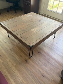 Handmade Solid Wood Coffee Table (Heavy & Sturdy)