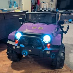 Jeep Style Ride On Car For Kid/Toddler Purple