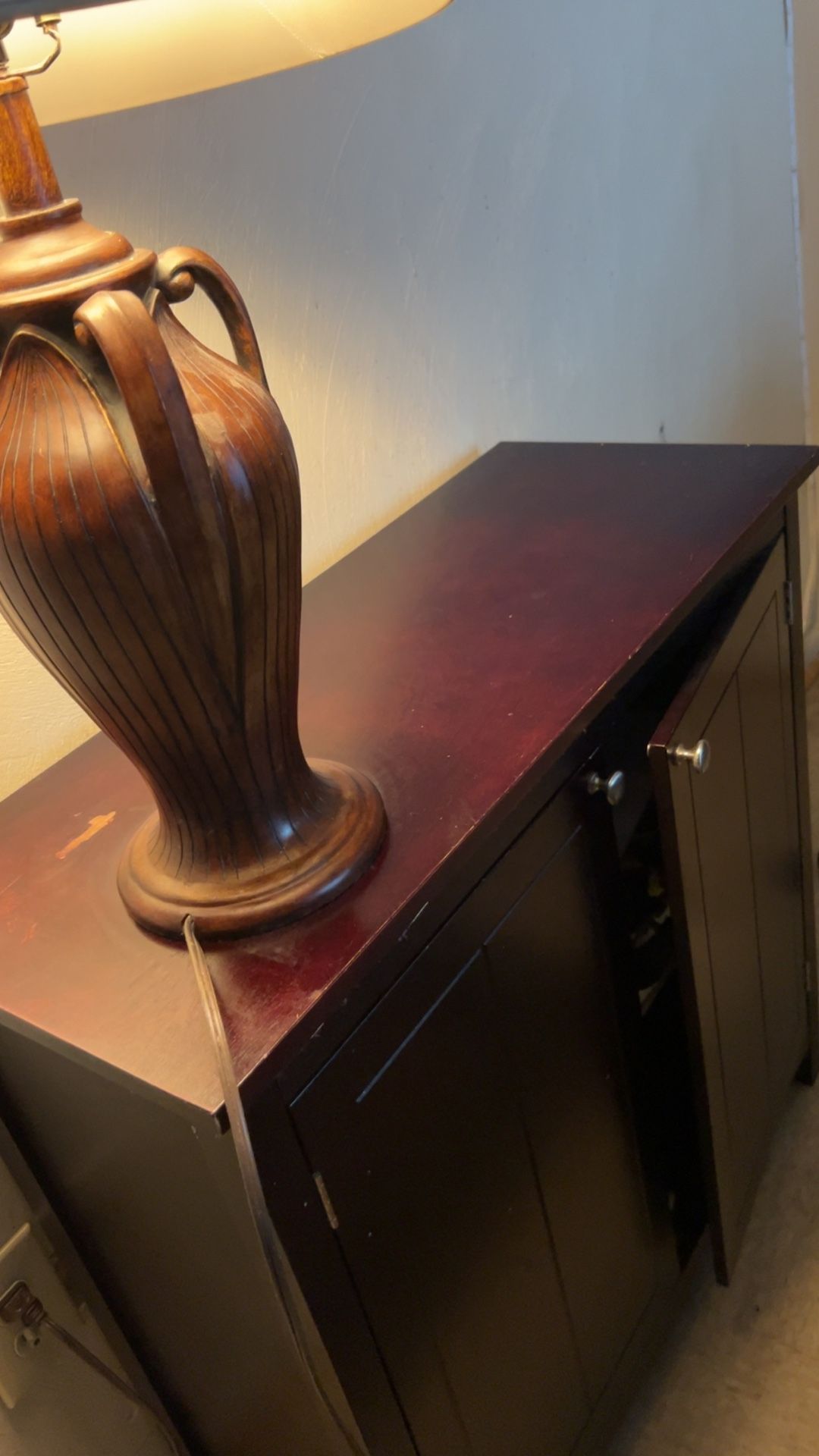 Desk/ Night Stand With Lamp