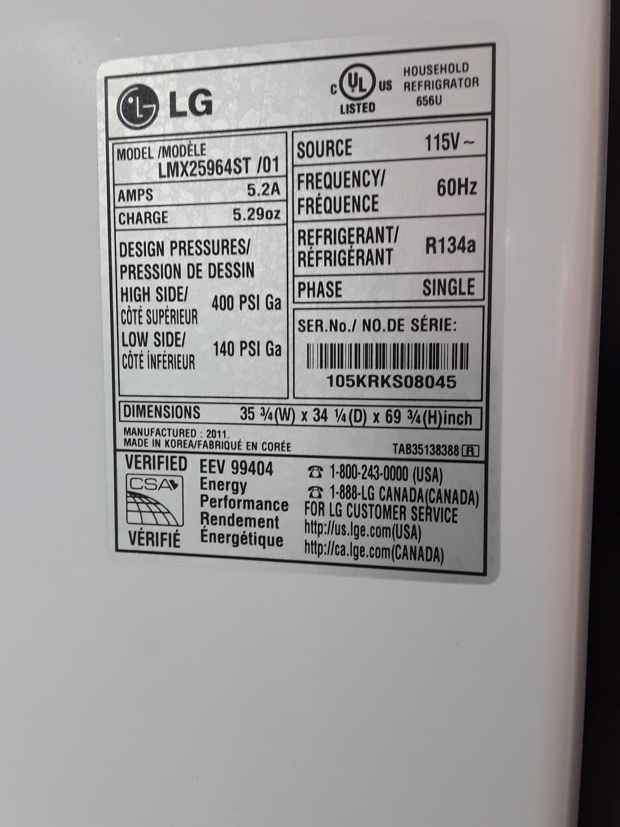 REFRIGERATOR LG 4 DOORS 2 DOORS FREEZER INVERTER EXCELLENT CONDITION WORKING PERFECT WITH WARRANTY DELIVERY SERVICES