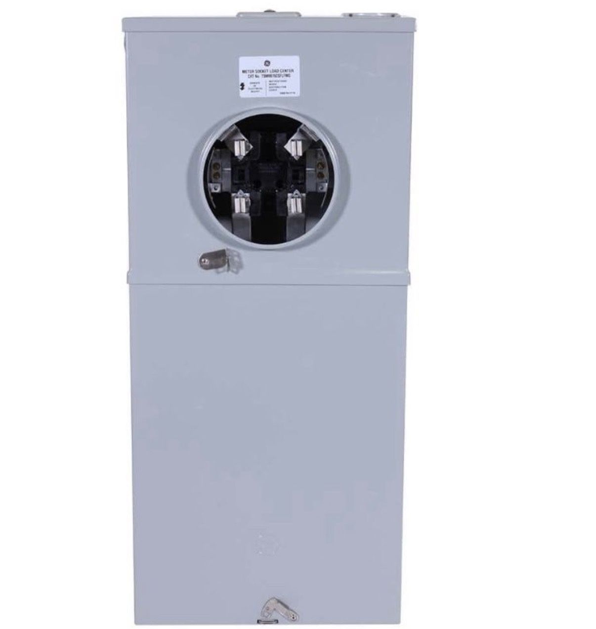 GE 150 Amp 8 Space 16 Circuit Outdoor Combination Main Breaker/Ringless Meter Socket Load Center