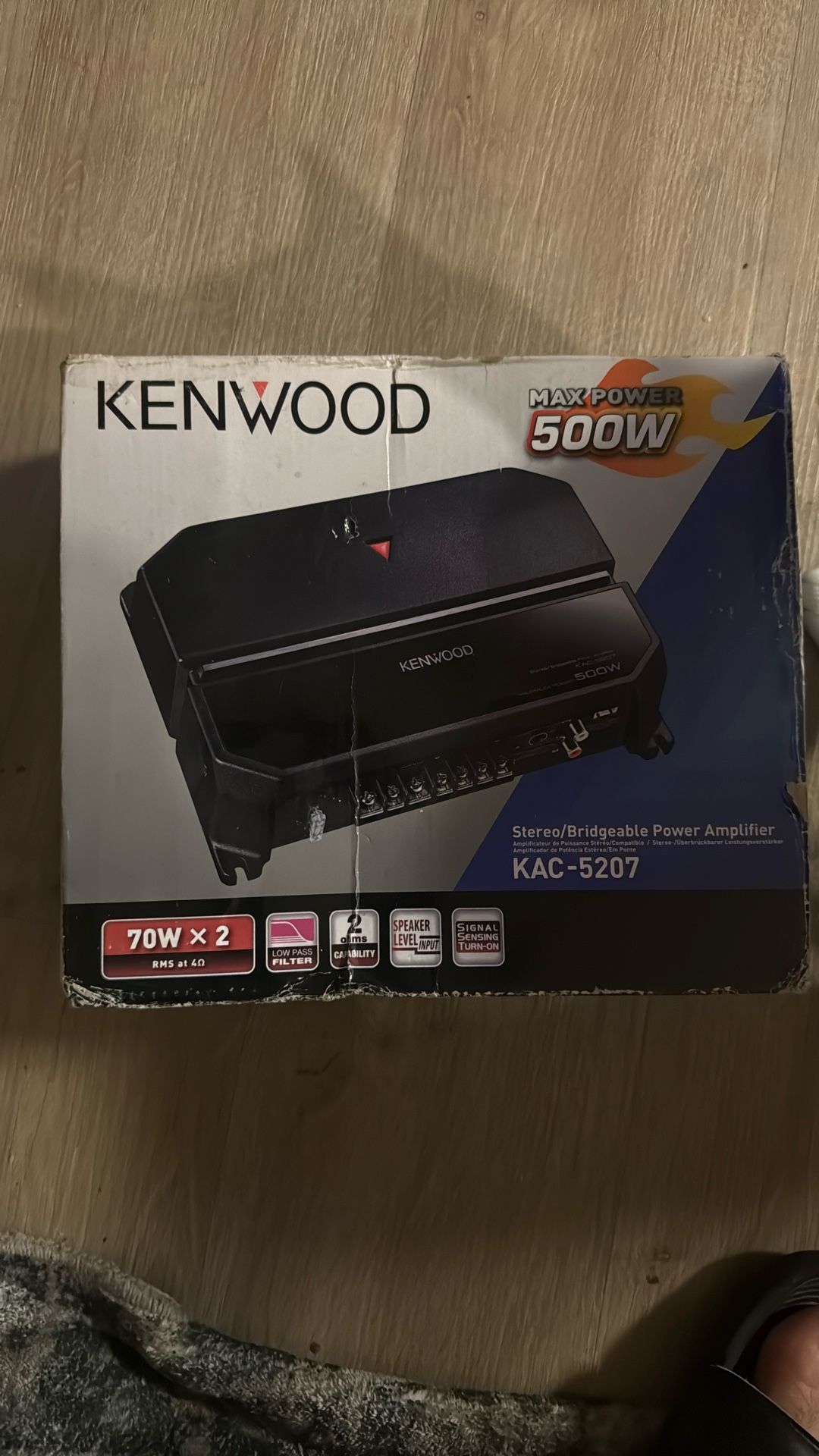 Kenwood KAC-5207 MAX POWER 500W Car Amplifier 70Wx2 NEW in BOX