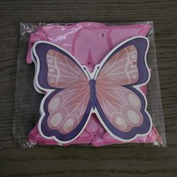 Pink & Purple Butterfly Happy Birthday Banner Garland