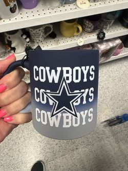 Soft touch cowboys mug