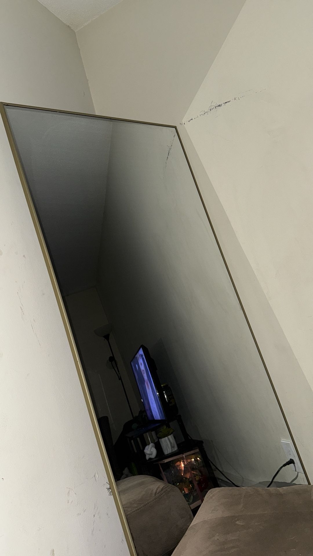 full body mirror gold color