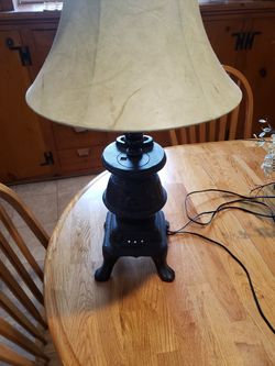 Pot Belly Stove Lamp