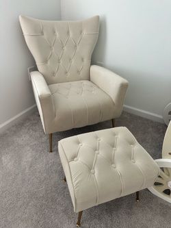 Chair with ottoman